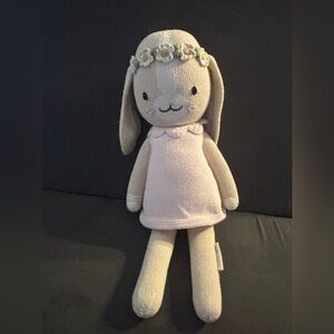 Cuddle & Kind Hannah The Bunny Blush Regular 20" Hand-Knit 100% Cotton